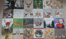24 Servietten ~  Hirsch Reh Geweih Rotwild  ~ 18