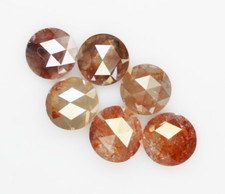 1,44 CT Natürlicher Loser Diamant Fancy Mischfarbe Rund Rose Cut Schöner Diamant