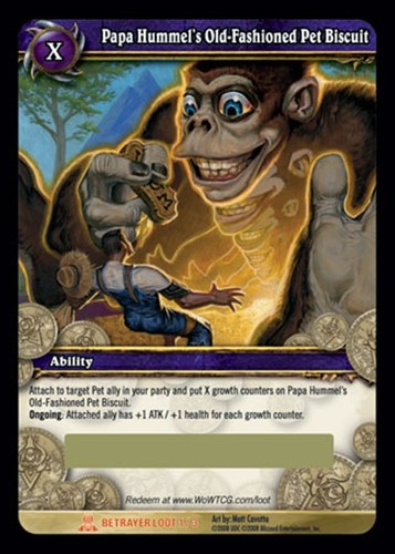 Wow loot card papa hummel - loot, hummel's
