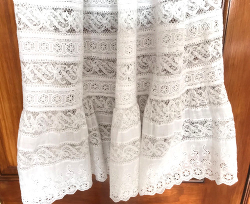 Antikes taufkleid weiß - taufkleid,