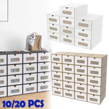 10-20x Schuhboxen Stapelbare