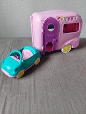 Wohnmobil Auto & Anhänger für Puppe /Spielzeug Auto für Kinder Spielzeug