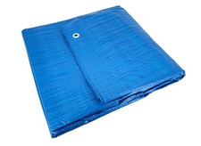 2x Abdeckplane Gewebeplane 2mx2m 4m² hellblau Bootsplane Autoplane Holzplane