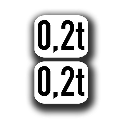 Aufkleber kennzeichnung - aufkleber, 0,2t