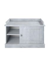 Bank Massivholz Kiefernholz Staurraum Aufbewahrung Schuhbank Staufach Körbe Flur