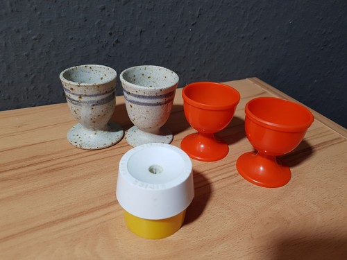 Vintage set 70er eierbecher - 2x,