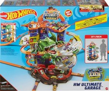 Hot Wheels Megacity Parkgarage Parkhaus Spielset Dinosaurier T Rex Angriff Neu