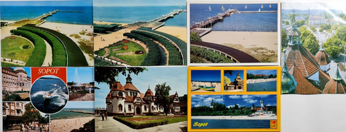 Postkarten lot zoppot - postkarten,