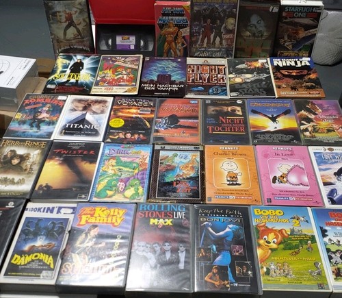 33x video kassetten vhs - kassetten,