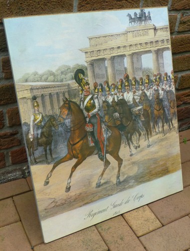 Farbdruck regiment garde - regiment,