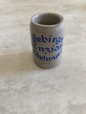 Gebirgs Enzian Edelwurz Shotglas, Schnapsglas, 2cl, Selten, Sammler