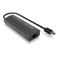 ICY BOX IB-HUB1406-C 3 Port USB 3.0 Hub & Gigabit-Lan 60065 B-Ware