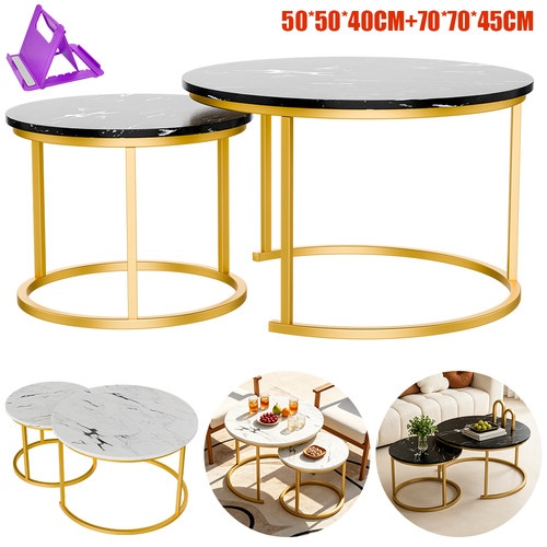 Couchtisch rund 2er set - rund,