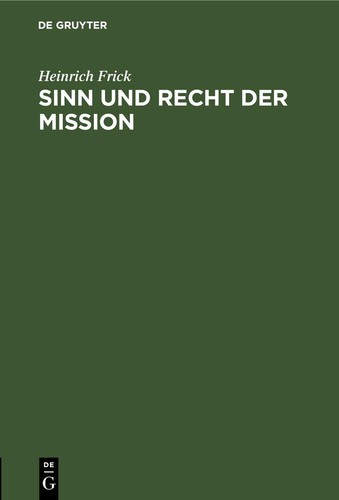 Heinrich frick sinn und - heinrich,