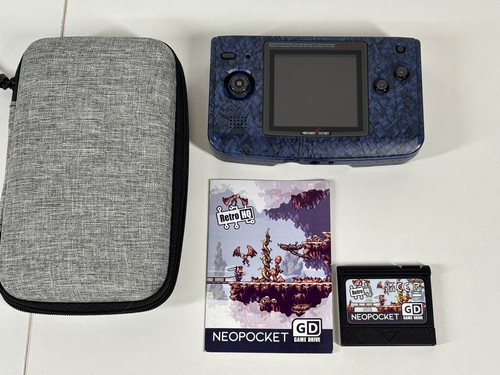 Dunkelblaue snk neo geo - geo, pocket