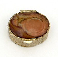 Vintage Pillendose Schmuckbox