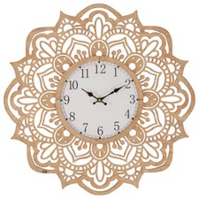 Wanduhr mit dekorativem Zifferblatt, Ø 60 cm