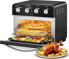 FOHERE Air Fryer Backofen 23L Minibackofen, Multifunktions-Arbeitsplatte Heißluftofen