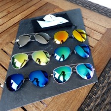 Sonnenbrille Pilotenbrille Verspiegelt Fliegerbrille Pornobrille Partybrille