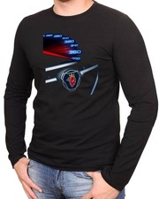 Scania LKW Tachometer Auto Logo schwarz T-Shirt Langarmshirts -1359 -SW- LA