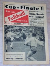 Tennis-Borussia TeBe - Tasmania 1900 Berlin  1960/61  Fußball Programm SELTEN