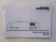 Märklin 36793 - Betriebsanleitung für Diesellok E 20 der POLIZEI