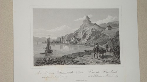 Original stahlstich ansicht - stahlstich,