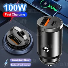 Auto Schnell Ladegerät USB & USB-C | Handy Stecker KFZ Zigarettenanzünder | Auto