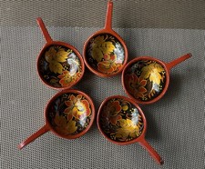 5xHolz Löffel Chochloma