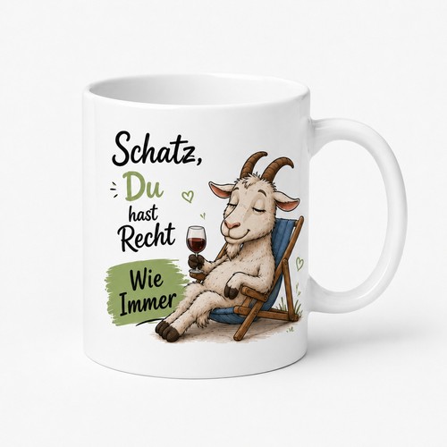 Geschenkidee tasse schatz du - schatz, "du