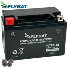 Batterie für Kawasaki ZX-6R 636 B  04 FlyBat FLYTX9-BS / YTX9-BS AGM geschlossen