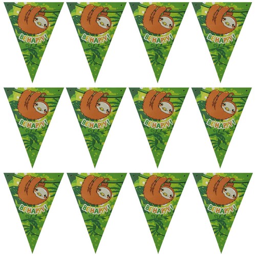 Faultier girlande party - m,
