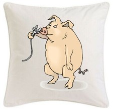 Kissenbezug 40x40cm schwein - 40x40cm,