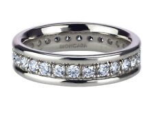 14 K 585 Weißgold Gold 2,0 ct Brillant Damen Memory Memoire Ring 28 Diamanten!