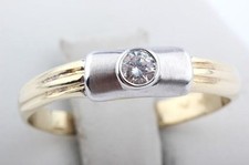 Ring Kristall 585 bicolor Gold