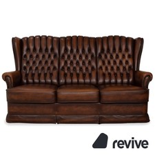 Chesterfield Leder Dreisitzer