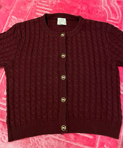Damen strickjacke bordeauxrot - damen,