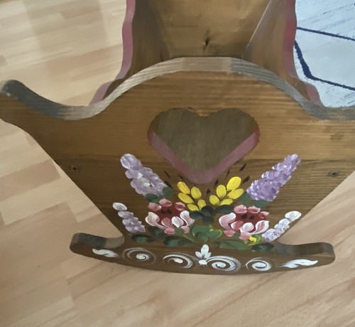 Altes vintage puppenbett - vintage,