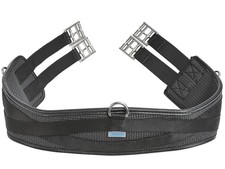 BUSSE Schwarz 125 cm Sattelgurt Vinyl-Gel-Long D elastisch Langgurt