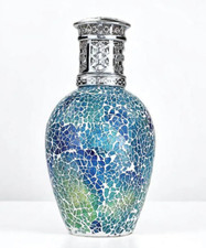 Ashleigh & Burwood - Blue Mosaic Meadow Fragrance Lamp Glass - tiktok deko
