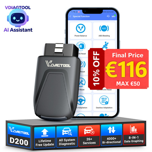Vdiagtool d200 profi obd2 - vdiagtool,