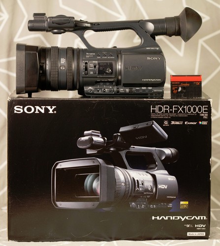 Sony hdr fx1000e - sony, hdr-fx1000e