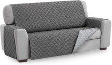 Textil-home MALU Sesselschoner Sofaüberwurf, 2-Sitzer, Grau