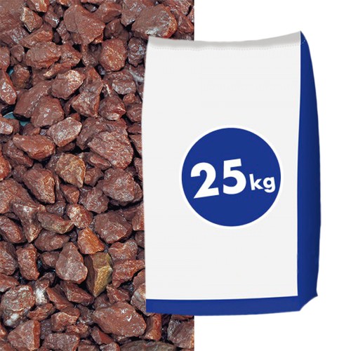 Marmorsplitt rouge 16mm 25kg - marmorsplitt,