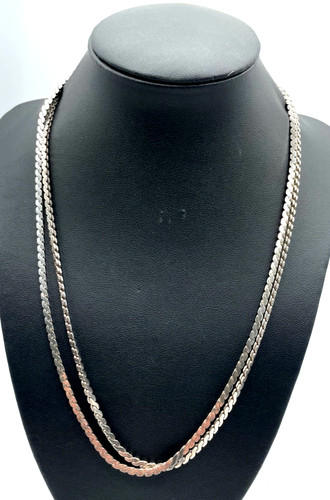 Vintage solide silberkette 105 - vintage,