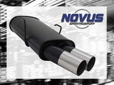 NOVUS Sportauspuff Gruppe N ESD 2x 76 mm RL-Design für Peugeot 106 Typ 1C