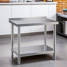 Edelstahltisch Küchentisch Arbeitstisch Gastro Tisch Arbeitsplatte 90x60x80cm