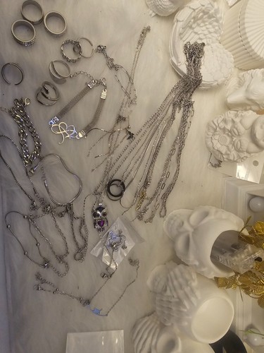 Edelstahl schmuck konvolut