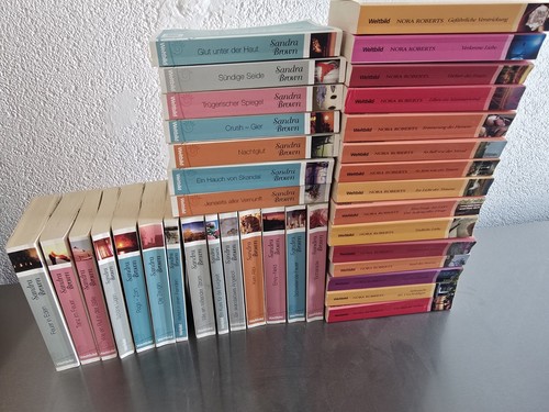 36x buchreihe von sandra brown - buchreihe,