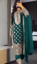 Designer Schwarz Salwar Kameez